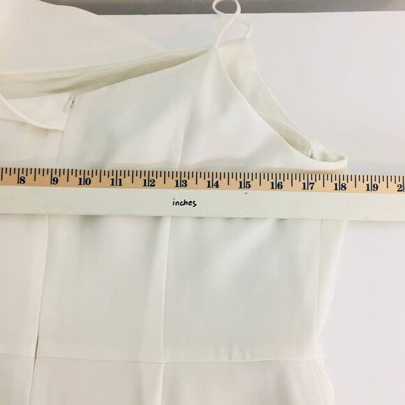 Laundry by Shelli Segal White One Shoulder  Dress 12 - Picture 11 of 12